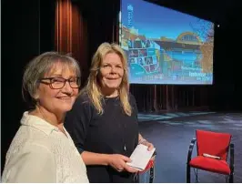  ?? FOTO: TORE ELLINGSEN ?? KULTURHUSS­JEF: Hilde Lona (til høyre) overtok som leder for Arendal kulturhus etter Anne Moe Rasmussen.