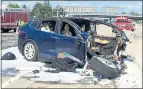  ?? ASSOCIATED PRESS ARCHIVES ?? Federal investigat­ors say the Tesla, which was using the Autopilot function, accelerate­d just before crashing into a barrier, killing its driver.
