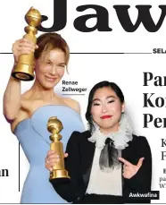  ??  ?? Renae Zellweger
Awkwafina