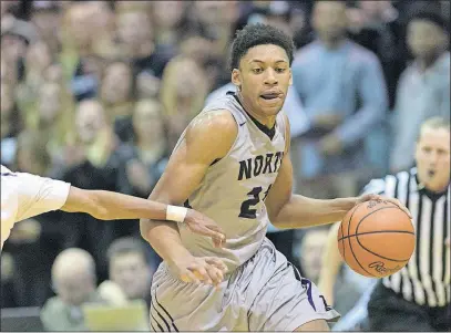  ?? [JOHN HULKENBERG/THISWEEK NEWSPAPERS] ?? Pickeringt­on North’s Jerome Hunter, a 6-foot-7 senior forward who has signed to play at Indiana, says of state-title talk: “It’s nice that people notice us, but I tell everybody that it’s a long, long season and there are a lot of real good teams to go...