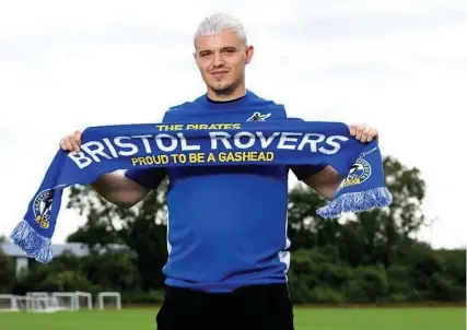  ?? Picture: Bristol Rovers FC ?? Luke Thomas has joined Rovers on a season-long loan from Barnsley