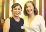  ??  ?? Atty. Gianna Montinola of Hands on Manila and Marissa Concepcion