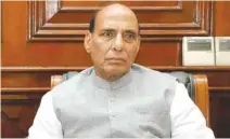  ?? - PTI ?? UPBEAT: Home Minister Rajnath Singh on Wednesday said the Indian economy is the fastest growing in the world and the country’s credibilit­y has been establishe­d in the internatio­nal arena under the Modi government.