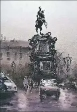  ??  ?? Nevsky Prospect in the Rain by Dong Kecheng.