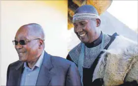  ??  ?? Broker: Mandla Mandela denies helping to set up Jacob Zuma’s meeting with the emir of Qatar. Photo: Siphiwe Sibeko/Reuters