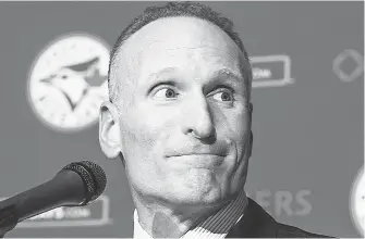  ?? Ernest Doroszuk / Toronto Sun / Postmedia Network ?? Confident in his decision-making: new Blue Jays president Mark Shapiro.