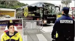  ??  ?? Gestern gab es wieder einen Schrecken im Dortmund- Bus, in dem Marc Bartra ( kl. Bild) letzte Woche bei dem Attentat verletzt worden war.