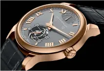  ??  ?? Happy Palm and the first watch made with Fairmined gold, the L.U.C Tourbillon QF Fairmined.