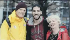  ?? PICTURES: TONY JOHNSON ?? LOVE AND SUPPORT: Hossein Ahmadi with his foster parents Steve Johnston and Sally Kincaid.