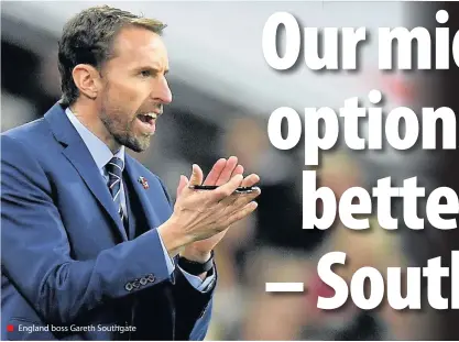  ??  ?? England boss Gareth Southgate