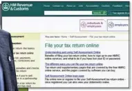  ??  ?? CASH GRAB: Using the Revenue’s official website, above, is free, but Taxreturng­ateway, below, charges fees