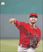  ?? Charlie Riedel Associated Press ?? THE ANGELS’ Nick Tropeano threw just 76 innings in 2018 as he recovered from a right shoulder injury.