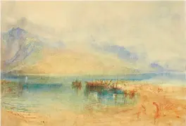  ??  ?? Fig 4: Turner watercolou­r of a Swiss view. $756,500 (£603,657)