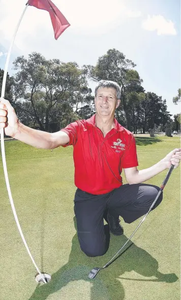  ?? Picture: ALAN BARBER ?? GOING THE DISTANCE: Phil Shay will be participat­ing in the GenU Hundred Hole Hike for charity.