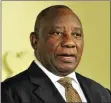  ??  ?? CYRIL RAMAPHOSA