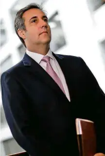  ?? Aaron P. Bernstein - 19.set.17/Reuters ?? Michael Cohen, depois de depoimento em setembro