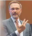  ?? FOTO: JOHN THYS/AFP ?? Finanzmini­ster Christian Lindner (FDP).