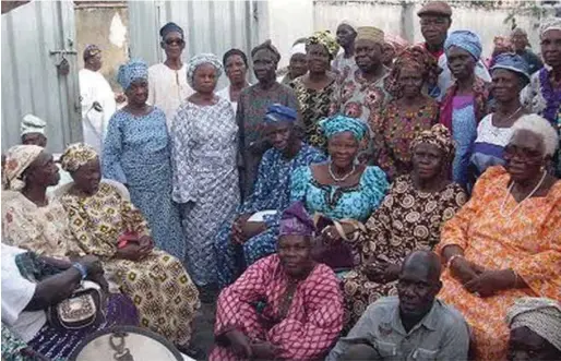  ??  ?? Group of elderly Nigerians