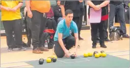  ?? LVN220818s­amanderson ?? Horowhenua’s Sam Anderson has qualified for the national final junior indoor bowls championsh­ips.