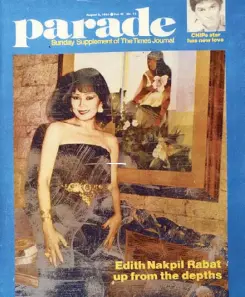  ??  ?? On the cover of Parade in the ’80s