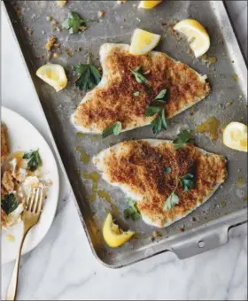  ?? PHOTO BY AUBRIE PICK ?? Lemon Sole Oreganata is a traditiona­l Italian dish that is easy to prepare.