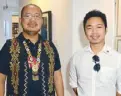  ??  ?? Ian Felix Alquiros, Don An- gelo Quilaman of the National Commission for Culture and the Arts (NCCA)