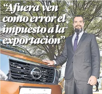  ??  ?? Apuesta cordobesa. “Esperamos exportar 35 mil autos en la región”, pronostica Diego Vignati.