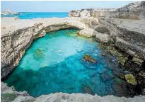  ??  ?? Grotta della Poesia is Italy’s largest rock pool.