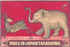  ??  ?? Striking: the label for a box of Japanese matches from the early 20th century