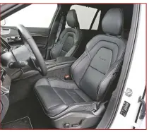  ??  ??  Volvo: Optionele contoursto­elen bieden veel zijdelings­e steun en een comfortabe­le vulling.