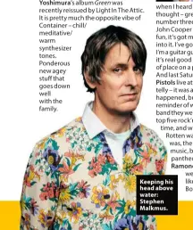  ??  ?? Keeping his head above water: Stephen Malkmus.