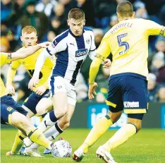  ??  ?? TUSSLE: Harvey Barnes battles for the ball with Jack Rodwell