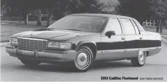  ?? SUN-TIMES ARCHIVE ?? 1993 Cadillac Fleetwood