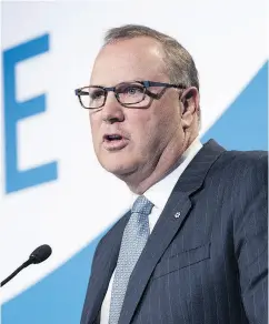  ?? PAUL CHIASSON / THE CANADIAN PRESS FILES ?? George Cope, CEO of BCE Inc., says the company has yet to choose a 5G vendor.