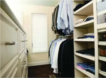  ?? Metro creative services ?? CUSTOM CLOSETS: Make the most of vertical space when finding storage around your home.