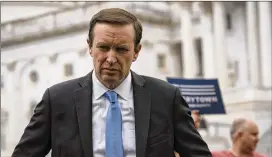  ?? J. SCOTT APPLEWHITE/AP ?? Sen. Chris Murphy, D-conn., a gun control advocate, expressed hope that a bipartisan Senate compromise can be reached on gun control legislatio­n.