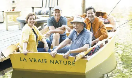  ?? PHOTO COURTOISIE PRODUCTION­S DÉFERLANTE­S ?? Bruno Pelletier, Gilles Duceppe et Maude Guérin sont les invités de La vraie nature ce dimanche.