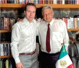  ??  ?? REUNIÓN. Manuel Velasco, presidente de Conago, y AMLO.