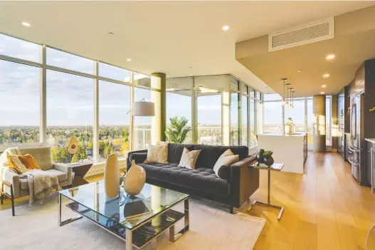  ?? CANTIRO ?? The great room of a home in West Block Glenora by Cantiro is flooded with natural light. West Block Glenora has been designed as a community within a community.