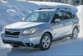  ?? — THE ASSOCIATED PRESS FILES ?? The 2016 Subaru Forester is a solid, practical and flexible crossover sport utility vehicle.