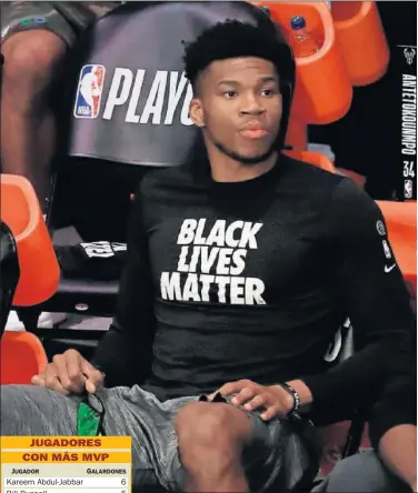  ??  ?? Giannis durante uno de los encuentros de semifinale­s ante los Heat.