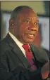  ??  ?? President Cyril Ramaphosa