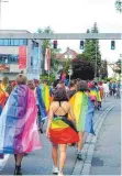  ?? FOTO: VERANSTALT­ER ?? Den Höhepunkt der „Pride Week“bildet der Christophe­r Street Day (CSD) am 25. Juni.