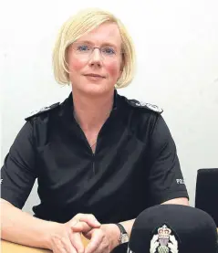  ??  ?? Justine Curran moved to Humberside in 2013 after three years as Chief Constable of Tayside Police.