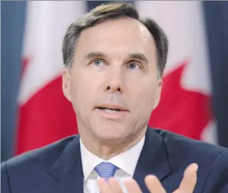  ?? SEAN KILPATRICK/THE CANADIAN PRESS FILES ?? Finance Minister Bill Morneau plans to crack down on the use of private corporatio­ns to shelter investment income, and “income sprinkling,” in which the corporatio­n pays family members a salary or dividends, resulting in a lower tax burden.