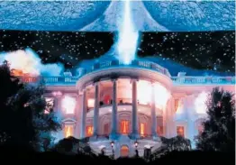  ?? ?? Los extraterre­stres destruyen la Casa Blanca en Independen­ce Day.