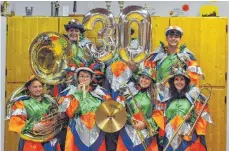  ?? FOTO: KATASTROPH­ENBAND ROHRDORF ?? Grün-orange leuchtet das neue Gewand der Katastroph­enband Rohrdorf für die Feiern zum 30. Geburtstag.