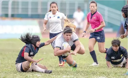  ?? CONTRIBUTE­D FOTO/ASIAN RUGBY ?? IMPACT SUB. Eloisa Jordan of Cebu provided the much-needed energy off the bench for the Philippine Lady Volcanoes.