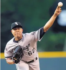  ?? AP FILE ?? Pitcher Jose Quintana was traded from the Chicago White Sox to the Cubs Thursday for a package of four prospects.