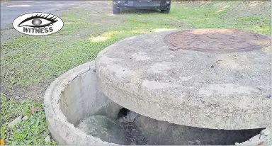  ?? Picture: ELIKI NUKUTABU ?? The huge cover for this drain along Muanikau Rd in Nasese, Suva is open and needs to be covered